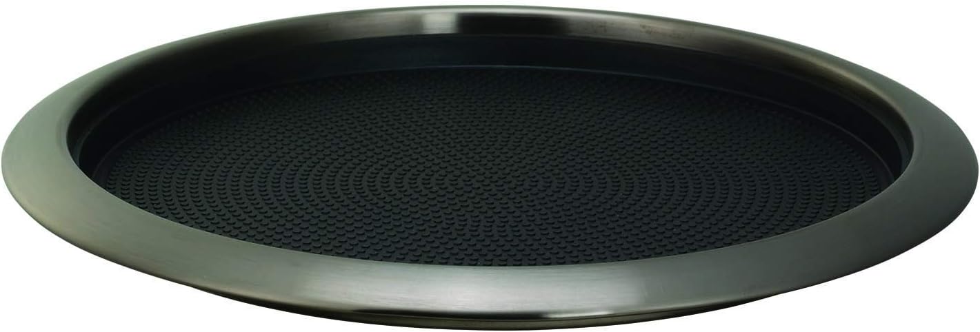 Service Ideas TR1412RIDT Tray with Removable Insert, 14" x 12", Dark Tungsten