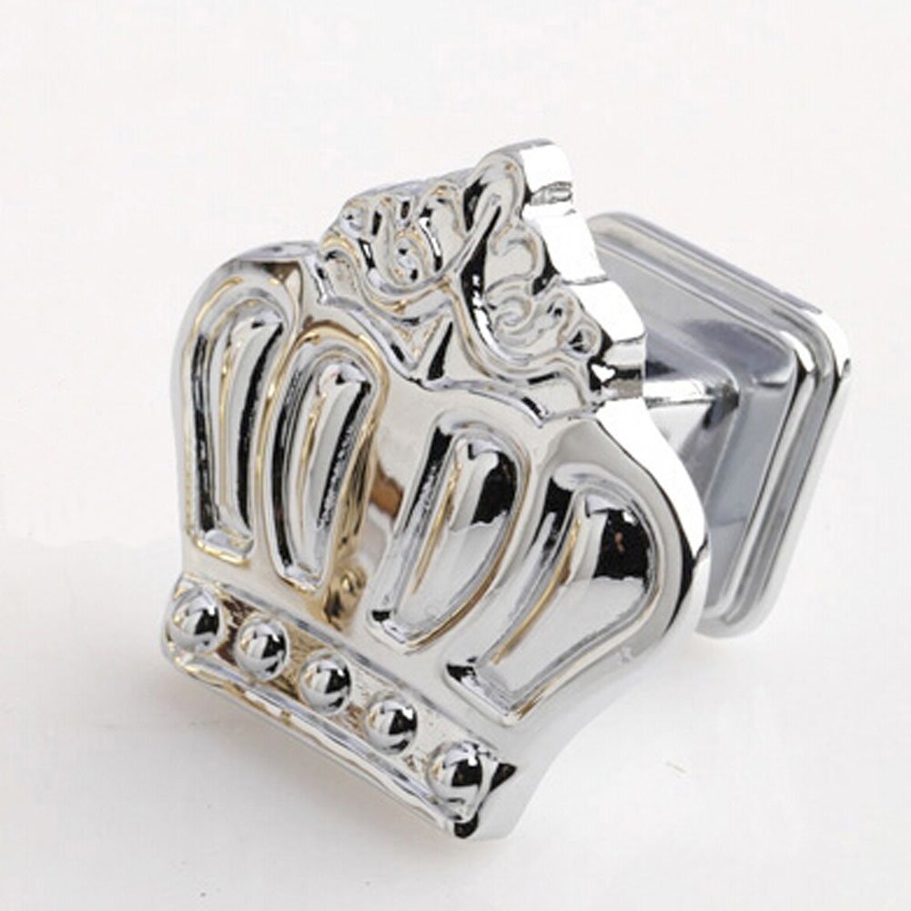 Set of 3 [Silver Crown]Zinc Alloy Drawer Handles/Pulls/Knobs/Decors(1.37 * 1.37'')