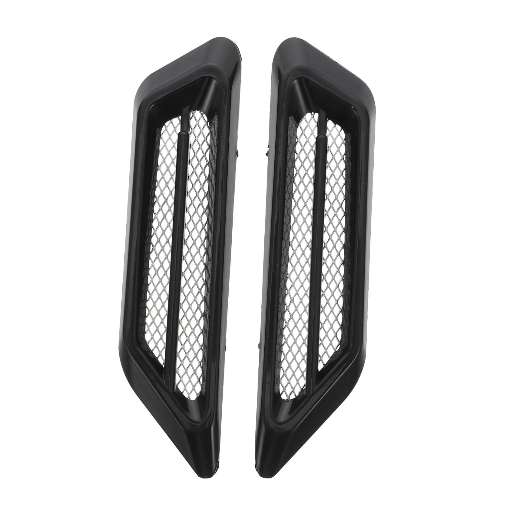 2 Pcs Side Vent Sticker Suitable for Chevrolet Corvette C8 Stingray 2021-2026, Car Shark Gill Decal Fender Air Intake Trim Automotive Exterior Decoration,Black