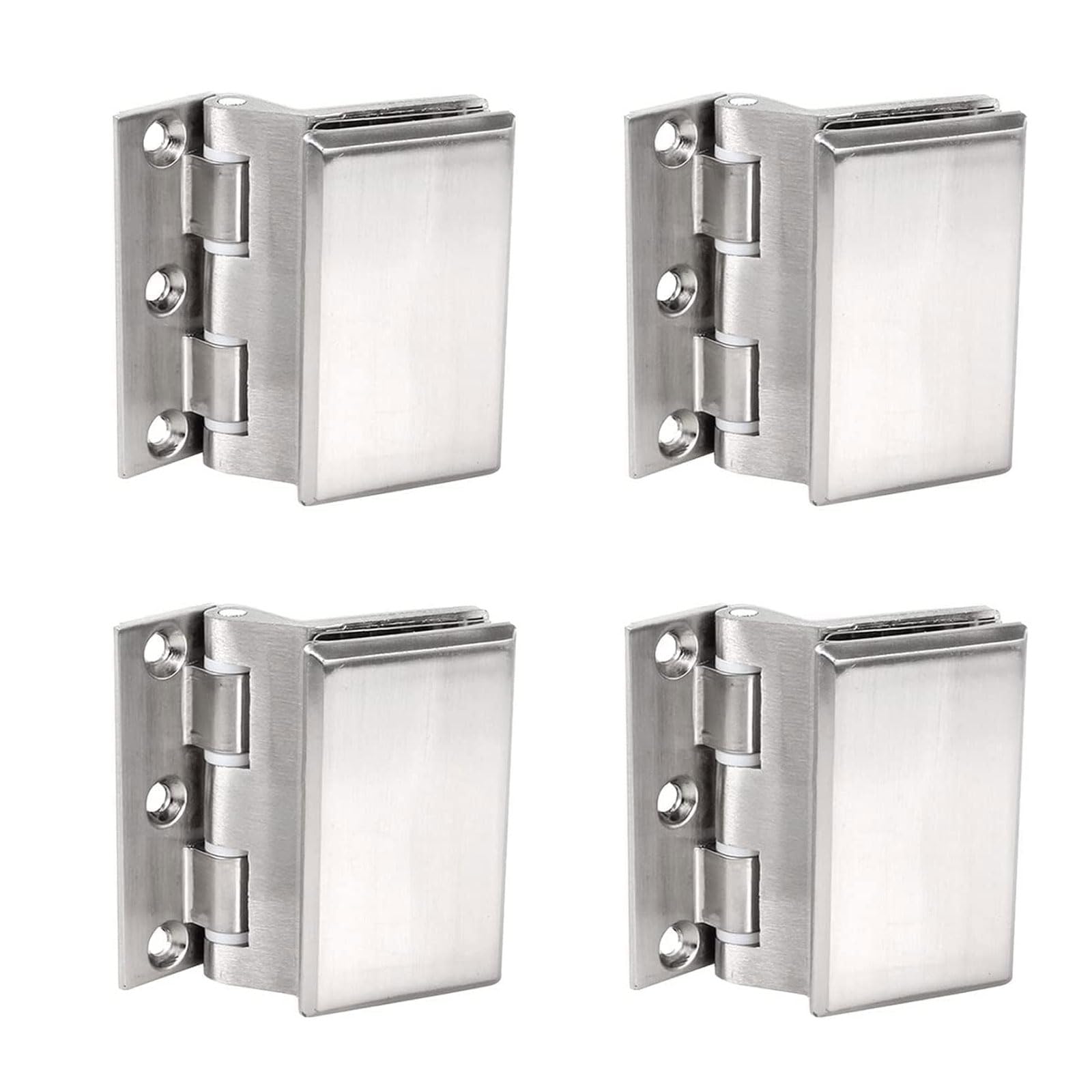 Nviusdsj One Color Hinges, 180 Degree Open 304 Stainless Steel Hinges, Glass Bathroom Clamp, Shower Door Hinge For Home