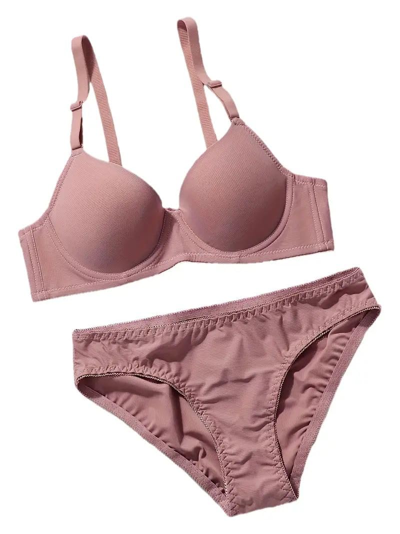 davina fashions Women's Bra and Panty Set, Comfortable Everyday Lingerie, Full Coverage Matching Undergarments Multi-Random Color as per Availability-picture-40