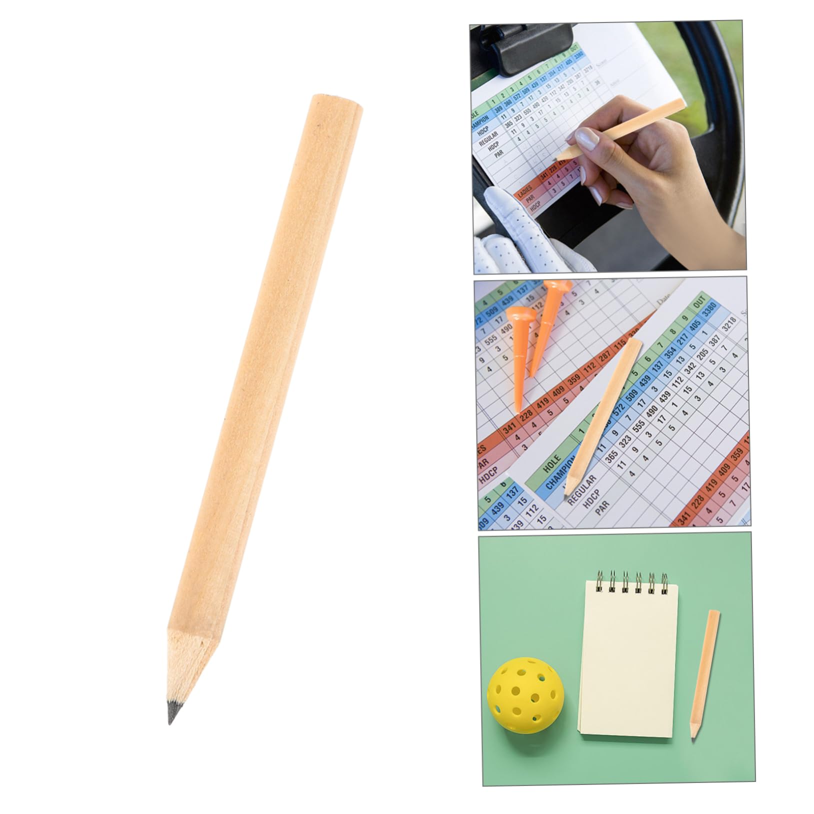 VANZACK Golfbleistift Mini-bleistifte Für Kinder Golf Bleistifte Mini Halbbleistifte Hb Halbbleistifte Mini-rundstifte Golfstifte Mit Radiergummi Vorgespitzter Mini-Bleistift