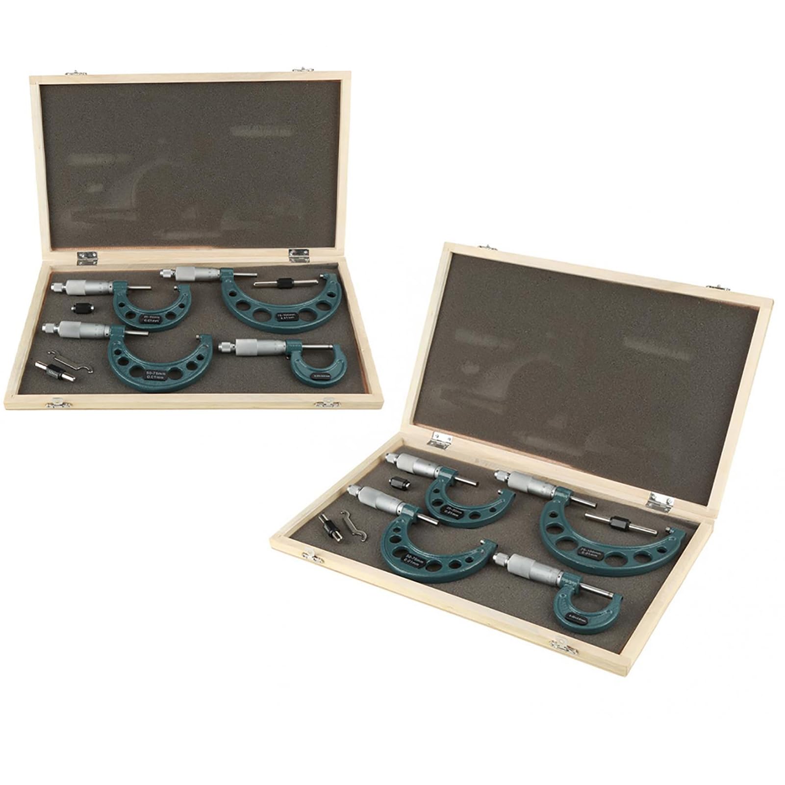 Set Di Micrometro Esterno Spessore 0–100 Mm Misuratore Di Spessore Per Applicazioni Industriali