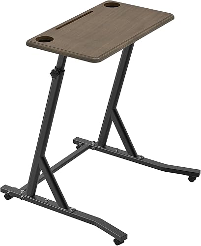 Miniatura 7 de SELEWARE Escritorio de entrenamiento de bicicleta, escritorio de ciclismo, estación de trabajo portátil, escritorio de pie con construcción