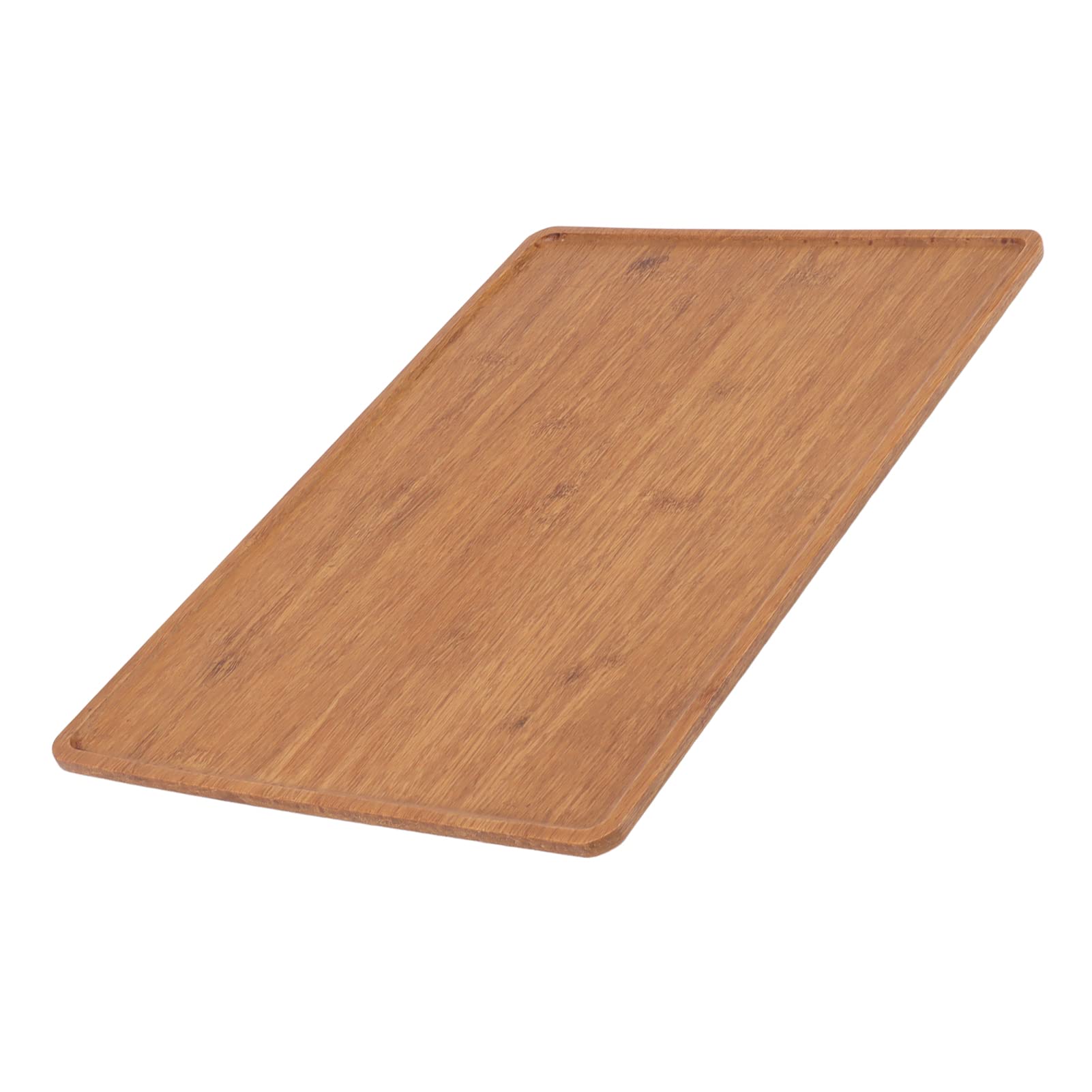 Jeanoko Plateau à Pain, Assiette de Service en Bambou au Joli Design, Large Application pour la Maison (Grand : 50 X 35 X 10 cm / 19,7 X 13,8 X 3,9 Pouces)