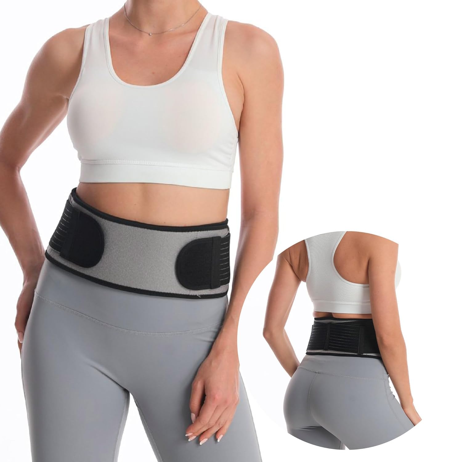 SYOSISacroiliac SI Joint Belt for Women Men, Lower Back Support Brace for Sciatica Pelvis Lumbar Pain Alleviation Postnatal Care Pelvic Support Belt with Extra Compression Hip Pain Relief