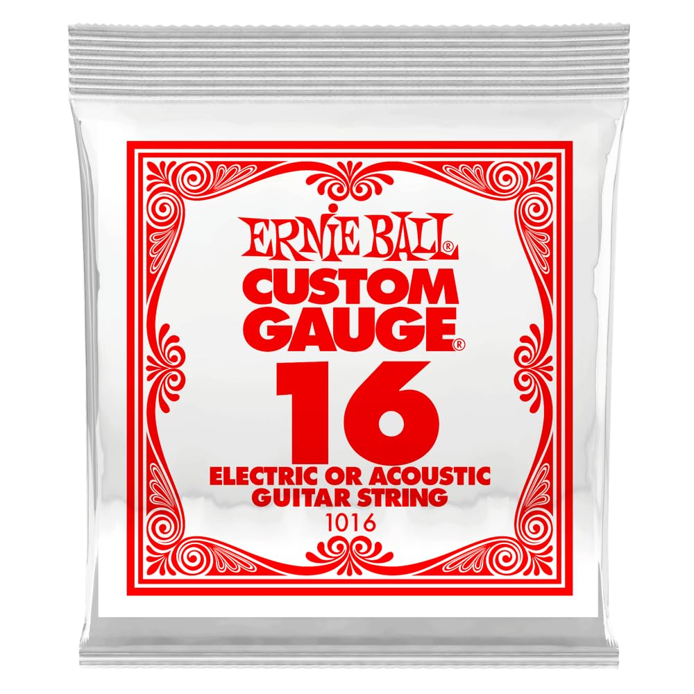 Ernie Ball Plain Steel 16 (.016"") Single Guitar String