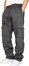 riou Pantalones de Chándal para Hombre Casuales Deporte Elásticos Joggers Largos Pants con Bolsillos Pantalón Anchos Cinturón Talla Grande Ropa de Hombre Pantalones de Trekking Originales S-5XL