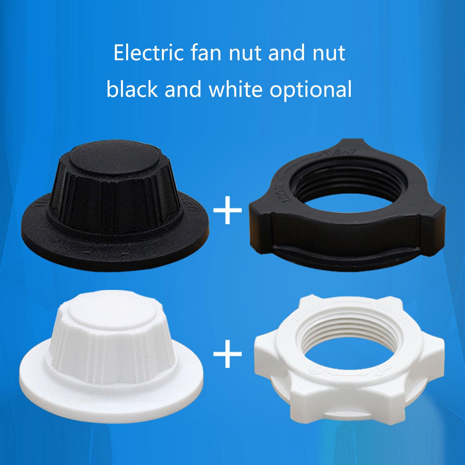 LIUANDS Fan Nut Set - 1 Pack - Acorn Fastener - Limited Warranty - Fan Repair Parts - Plastic Material - Nuts