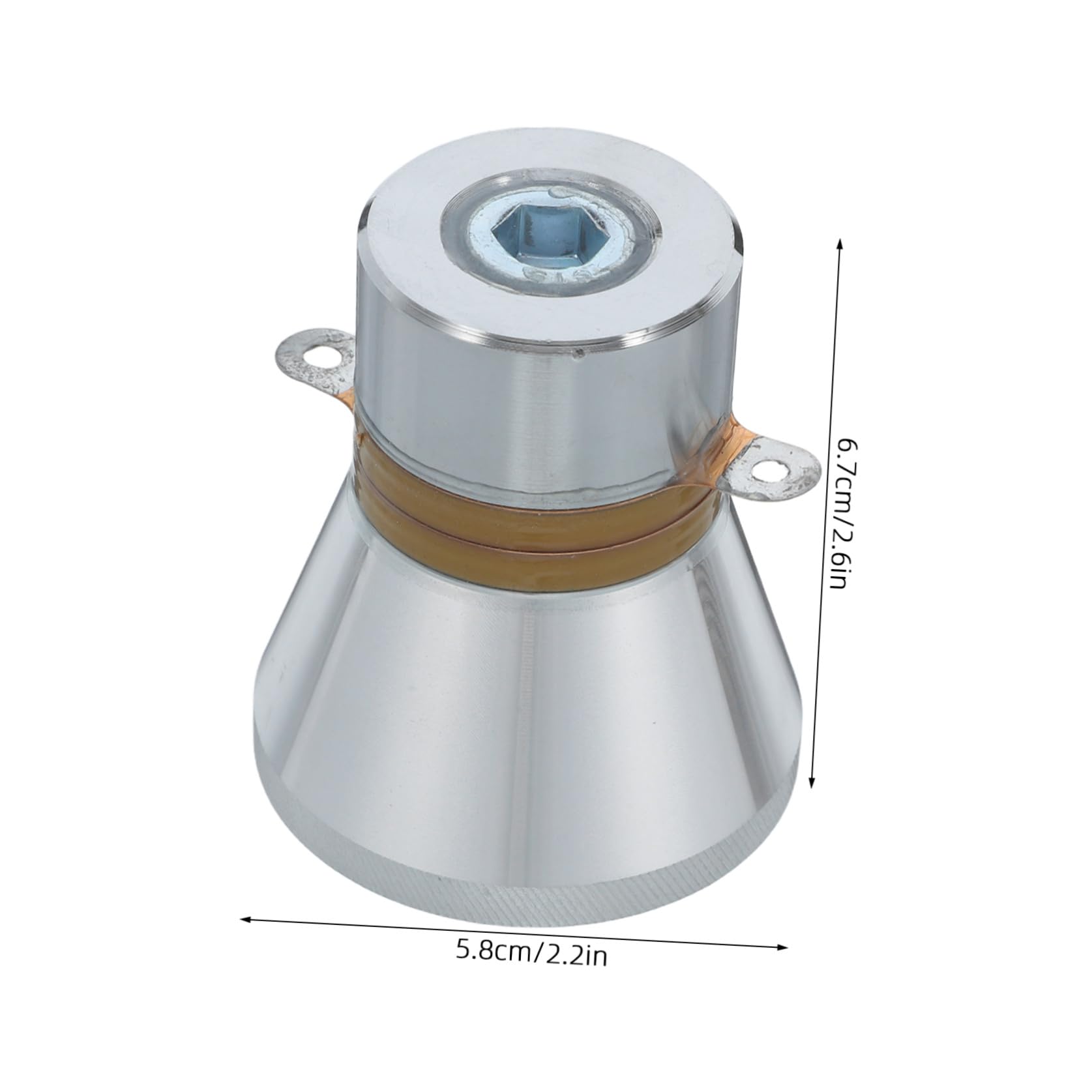 Gadpiparty Cabezal y Material de Hierro y 60w de 28khz Diseño Ergonómico para Limpieza Industrial y Doméstica para Equipos de y Joyería