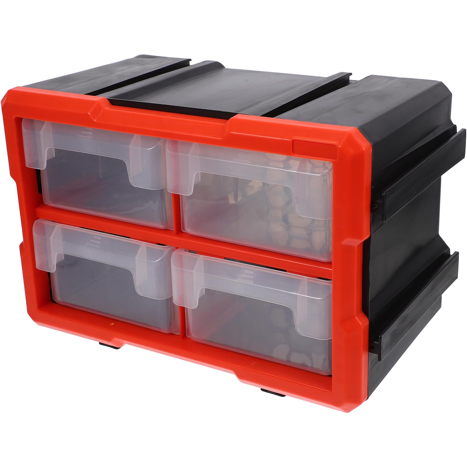 Operitacx Scatola Porta Oggetti Piccola Cassetti, Pvc Trasparente, Design Modulare Scomparti, Organizzatore per Viti e Componenti per Officina
