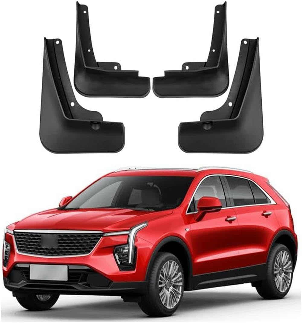 RESKIU 4PCS Mud Flaps for Cadillac XT4 2024 2025, Splashproof No Drill Easy Install Front Rear Wheel Protection Fender Mudflaps All-Weather Splash Guards