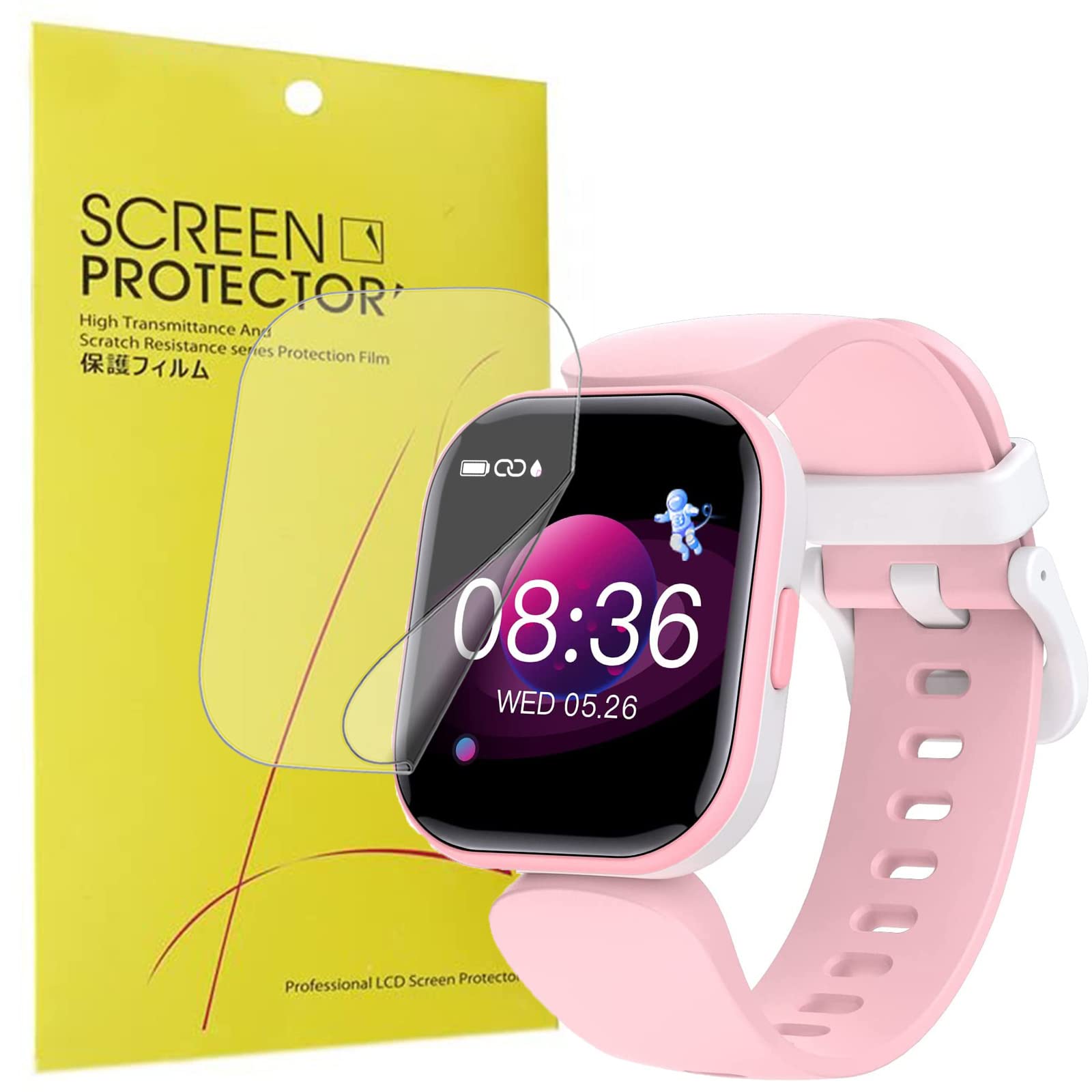 Onetuo Screen Protector Compatible With Toobur Smartwatch For