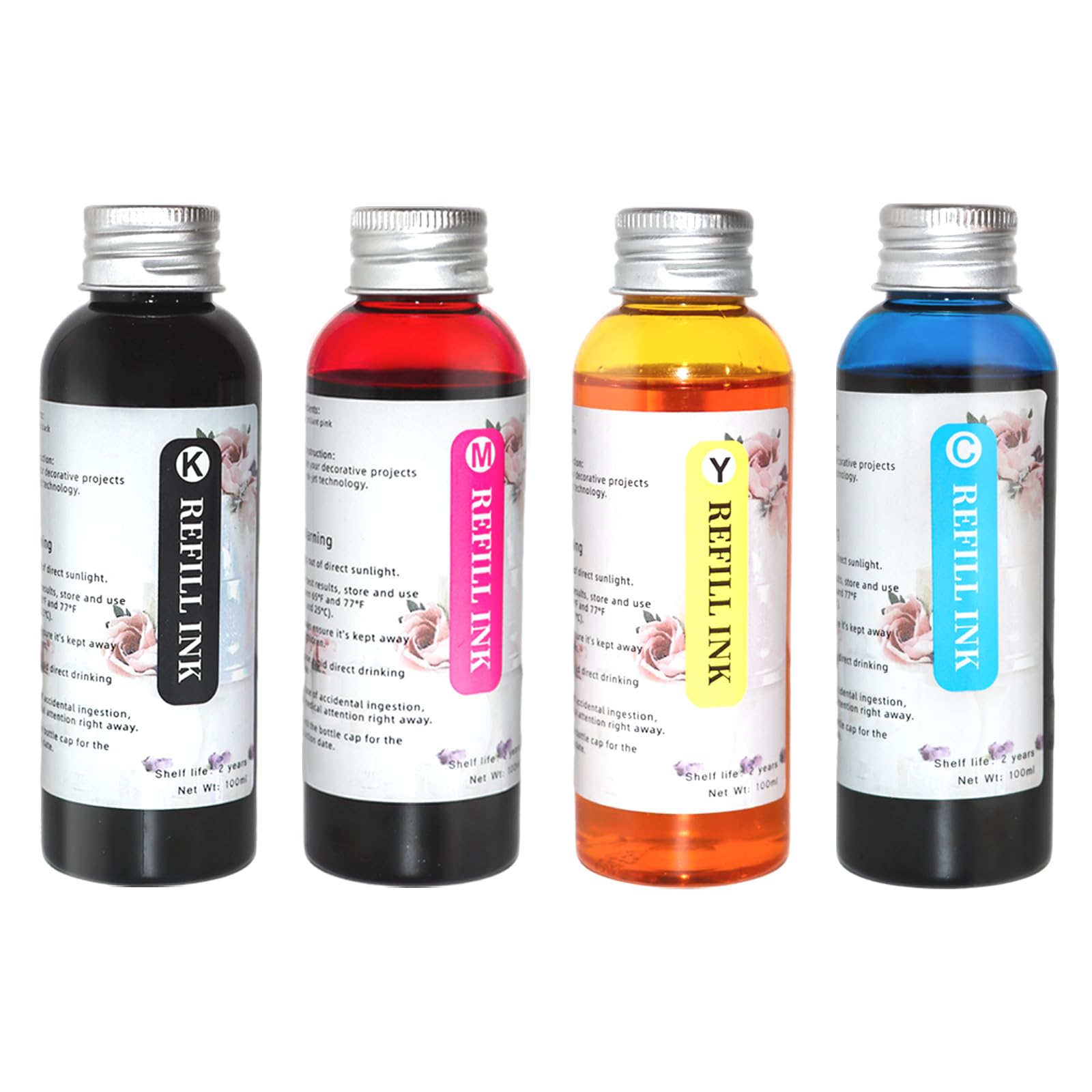 JIUPIN Ink Refill Kit 4 Packs, Suitable for 280XL 281XL 270XL 271XL 250XL 251XL, Refill Ink Compatible for PIXMA TS702a TS702 TR8620a TR8622a TR6320