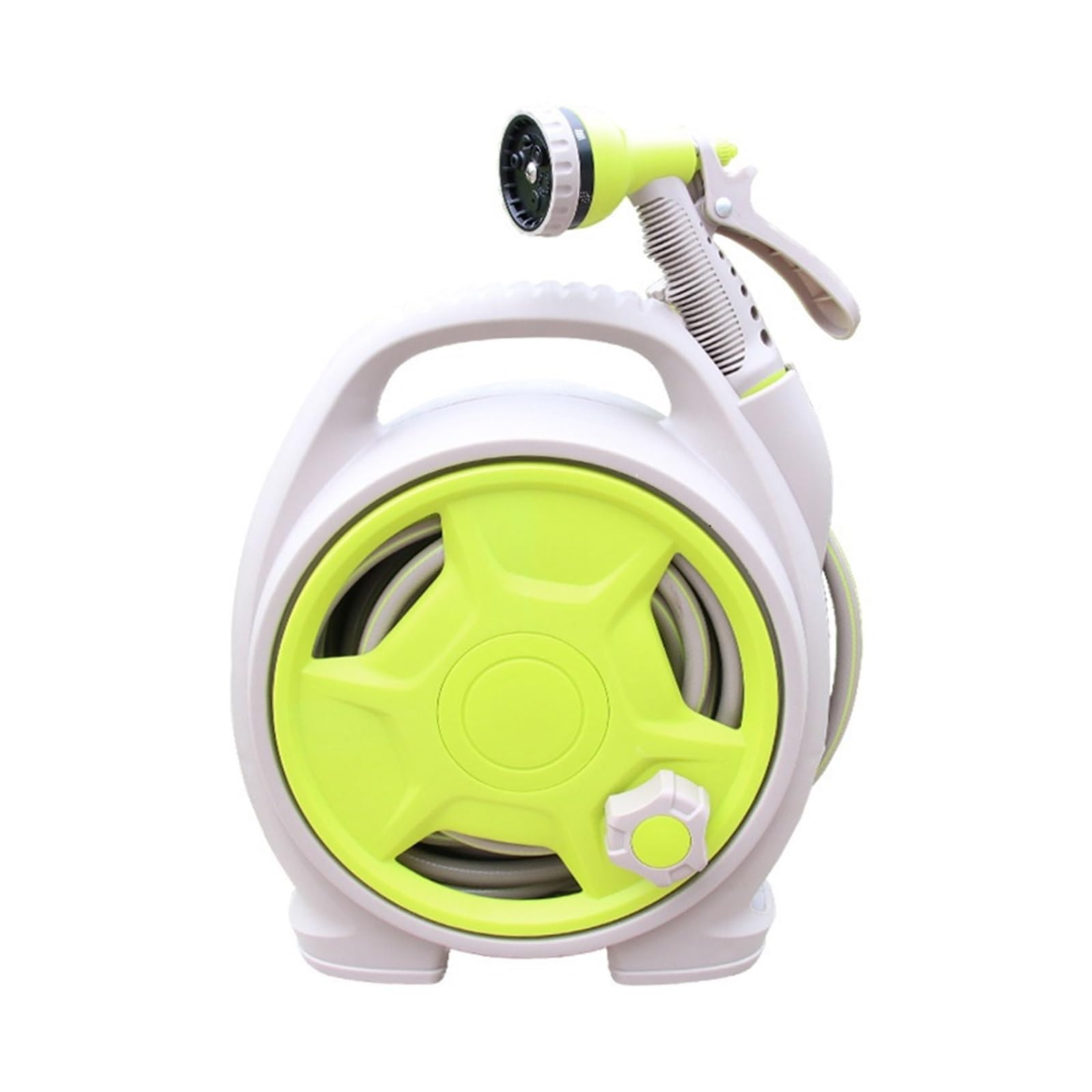 Portable Mini Garden Pipe, Hose Reel Cart with Water Spray Gun, Home Agricultural Storage Kit, Suit, Car Wash Smooth Circulation