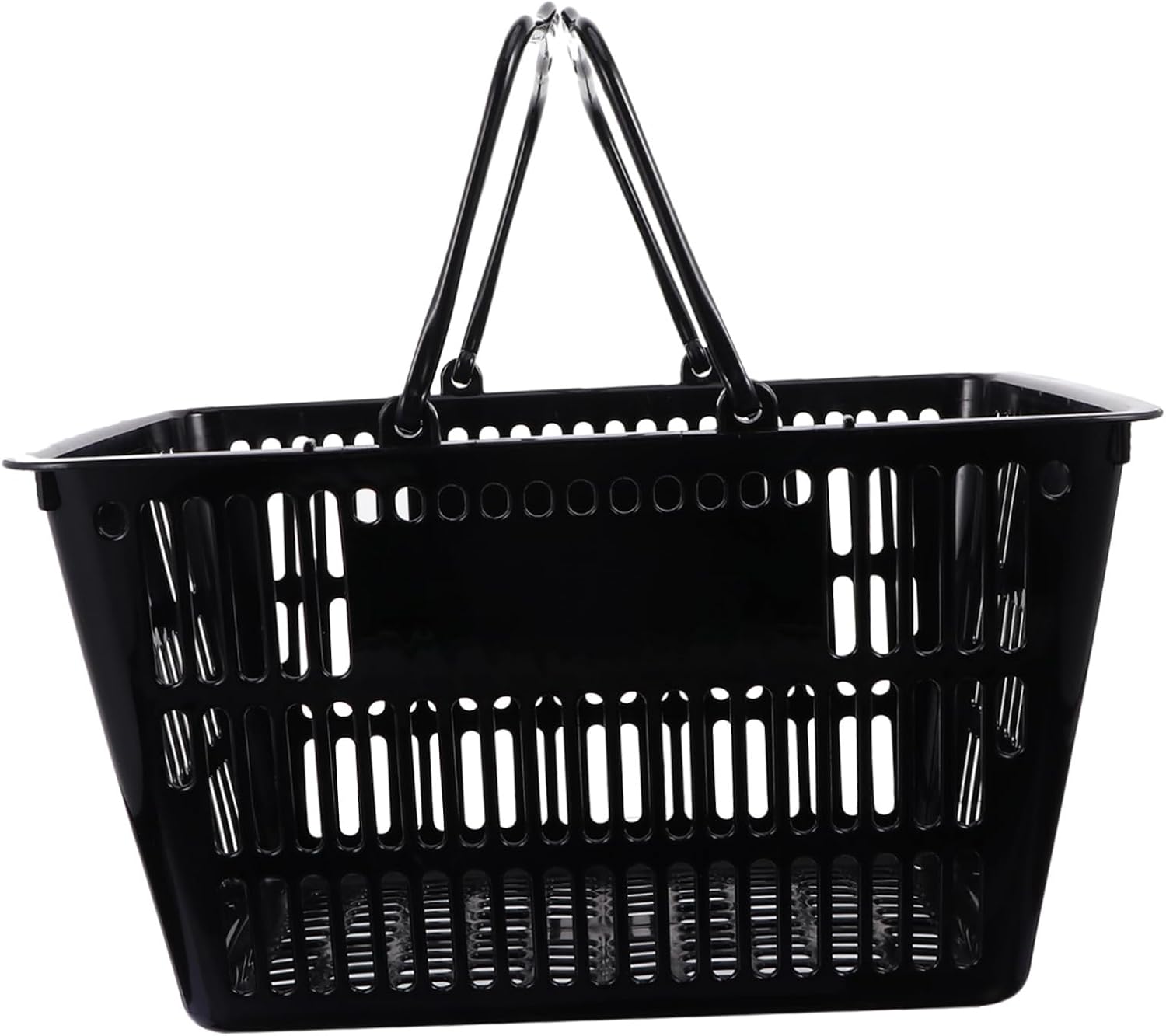 CHILDWEET 1pc Plastic Shopping Basket Home Storage Practical Grocery Mall Supply Folding Basket Random Color