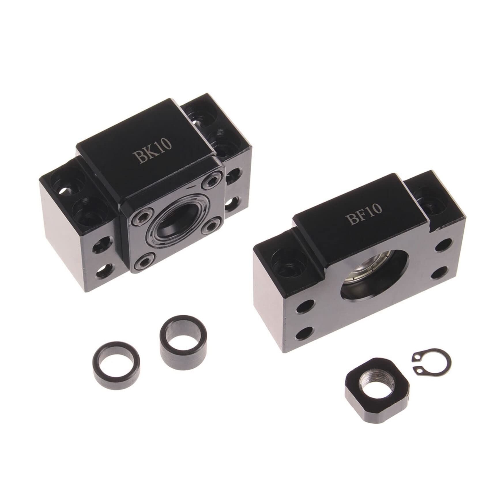 1 lot de supports d'extrémité de vis à billes flottants BK10 BF10 pour supports de roulement à vis à billes SFU1204