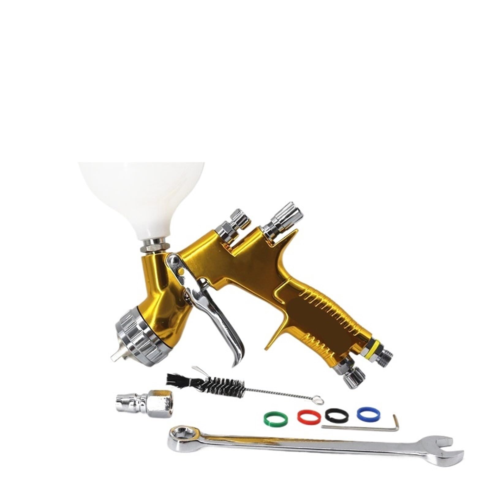 SprayNtools lakier samochodowy TE20/T110 1,3/1,8 mm dysza lakier na bazie wody Air Spray Airbrush (złoty 1,3 mm TE20)