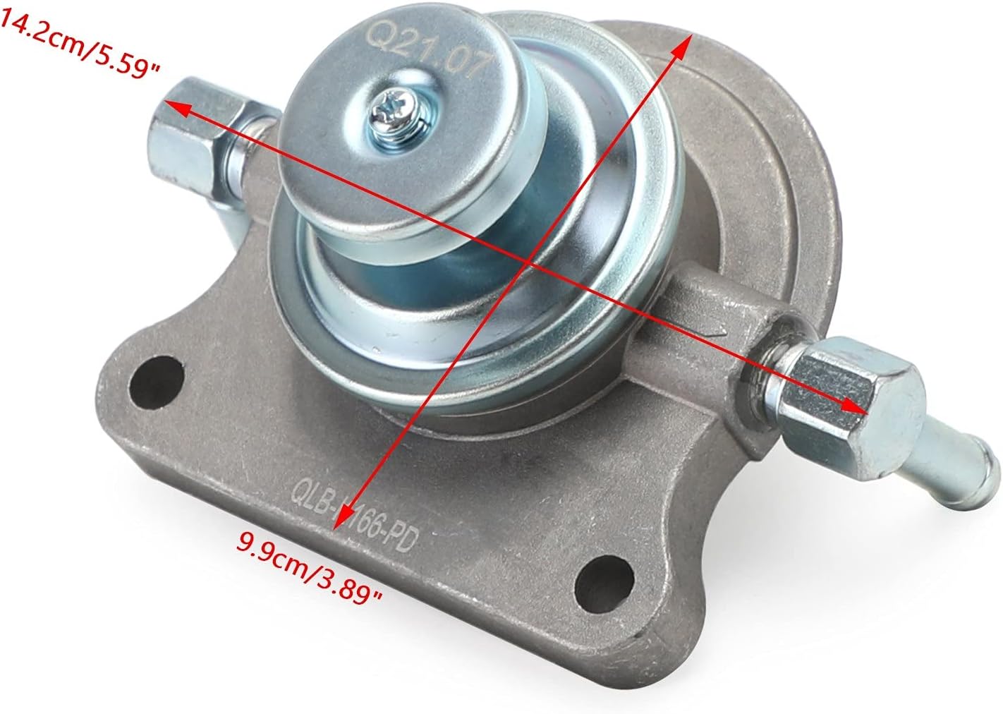 Car Fuel Filter Primer Pump 10mm fits for Nissan Navara D40 2.5L YD25 Diesel 2006-on, Uses 10mm PIPE Only
