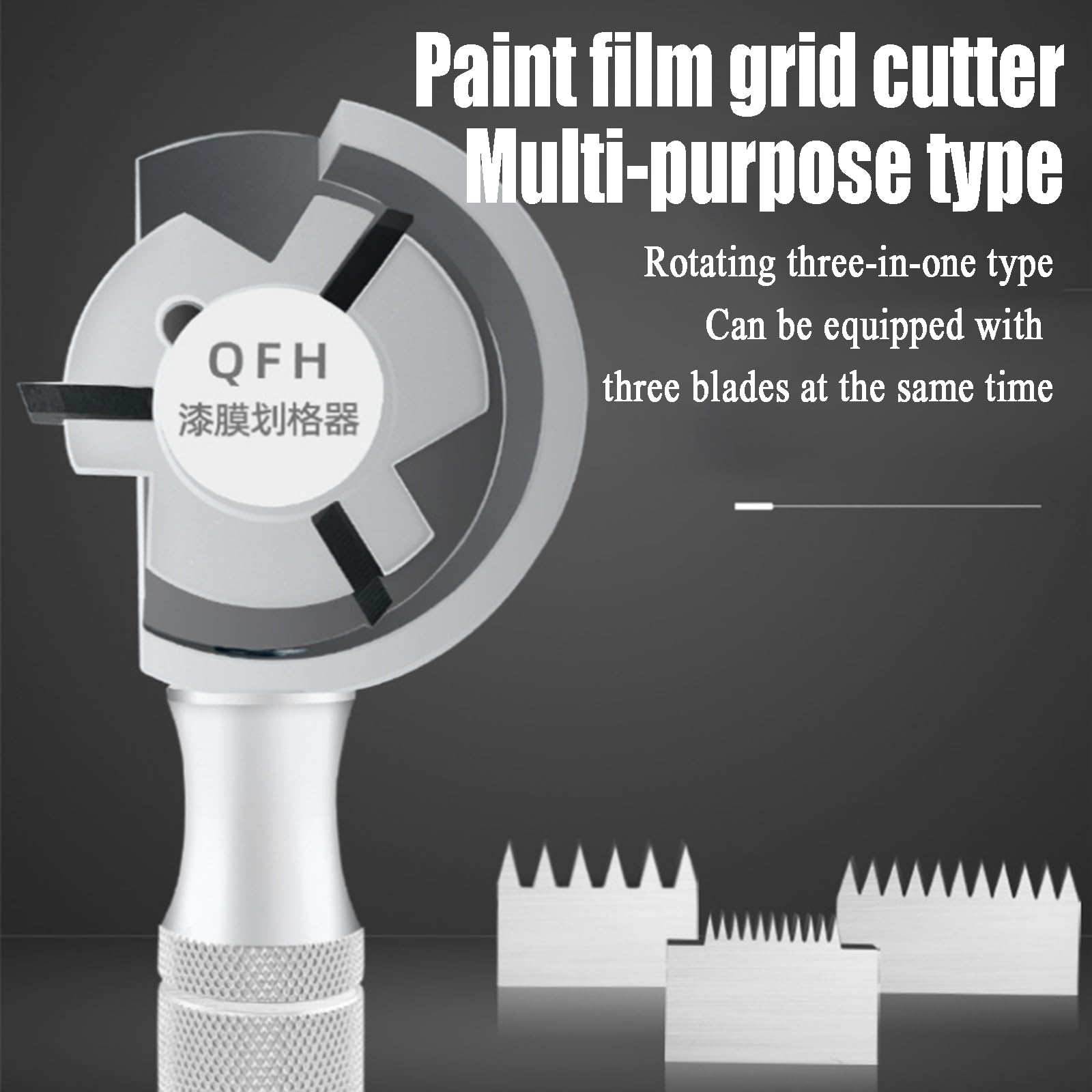 Probador De Adherencia De Corte Transversal QFH-A, Kit De Probador De Corte Transversal, Detector De Superficie De Revestimiento De Pintura De Mano, con Cuchilla De 1 Mm11, Cuchilla De 2 Mm6