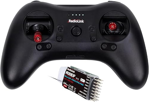 Alaohu Radiolink T8S 8 canales 2.4GHz Transmisor y receptor RC R8EF Sistema de controlador de radio para RC FPV Drone Multirotor Ala Fija Coche
