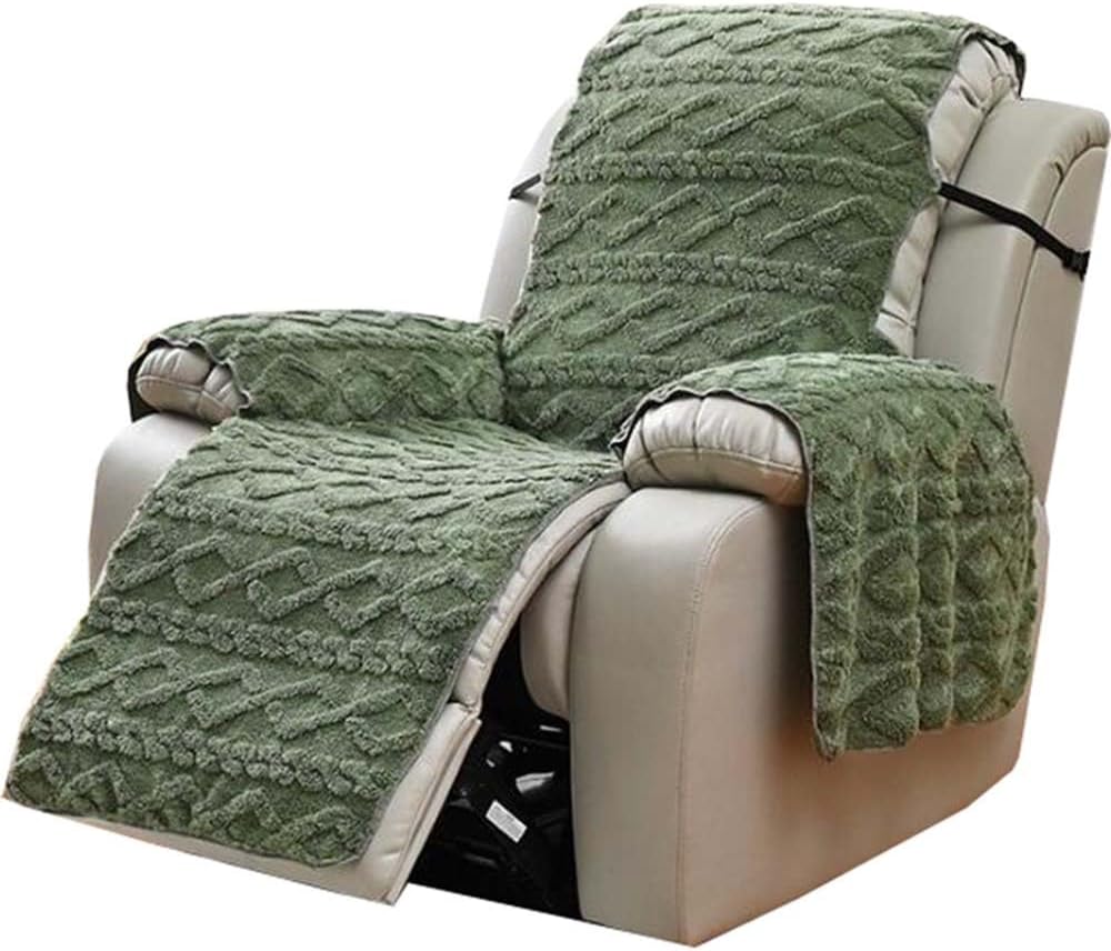 MeRcri Velvet Reclining Chair Slipcovers, for Recliners