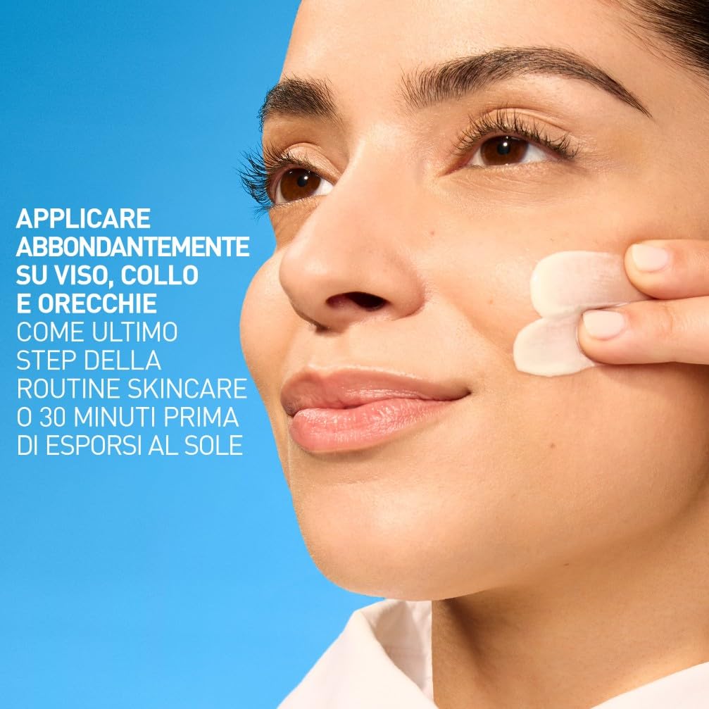 CeraVe Fluido Protezione Solare Invisibile Oil Control SPF50+, Per Pelle da Normale a Grassa, Protezione Molto Alta, Effetto Opacizzante, Invisibile Sulla Pelle, Texture Leggera, 50ml