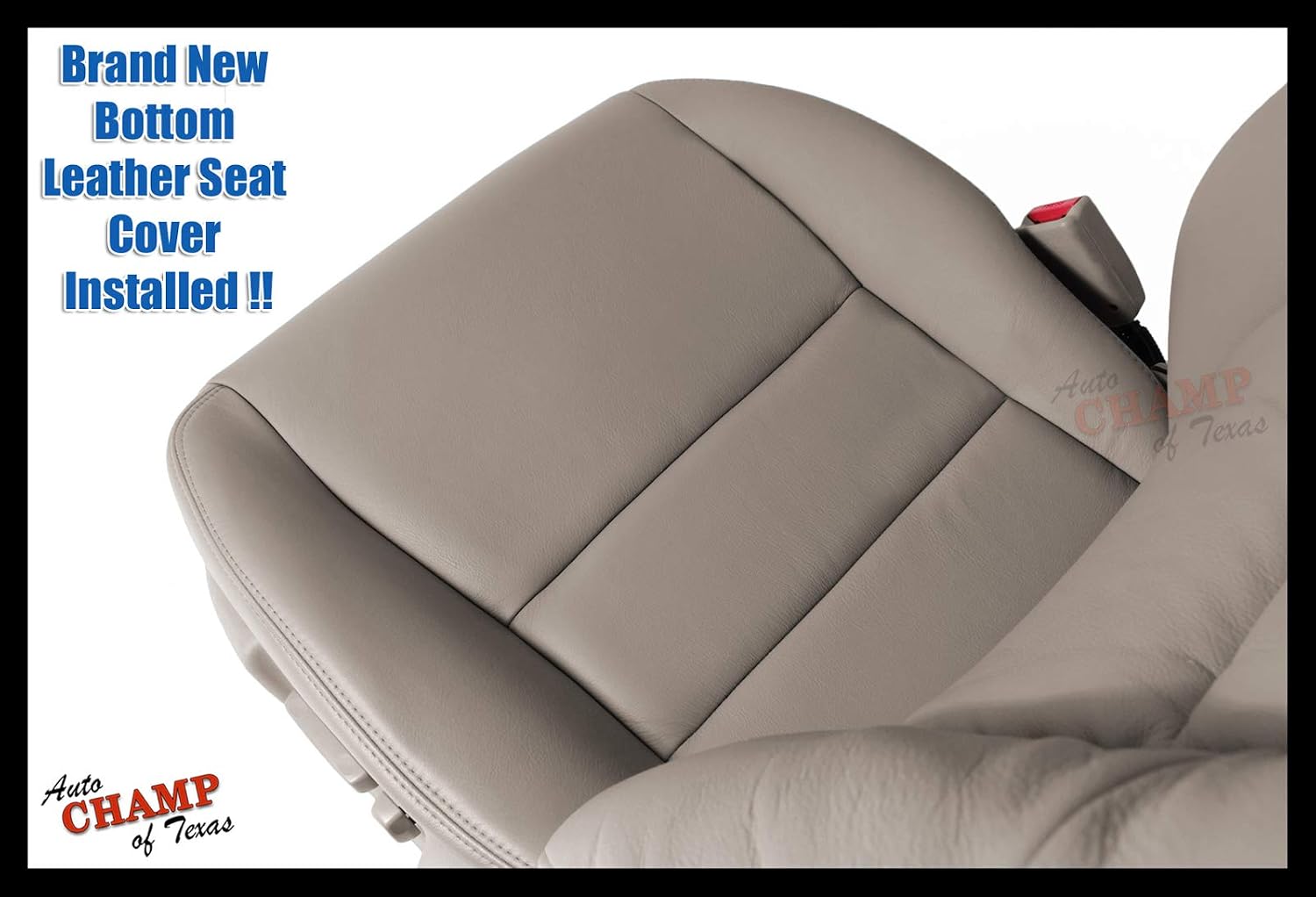 Compatible with 2006 Honda Accord 4-Door EX SE LX -Driver Side Bottom Leather Seat Cover Tan