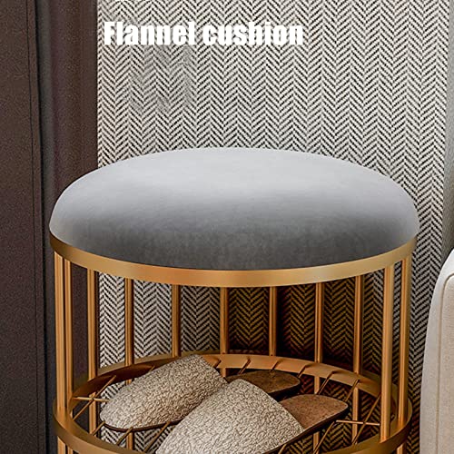 Banc ottoman de rangement et repose-pieds moderne en velours vert