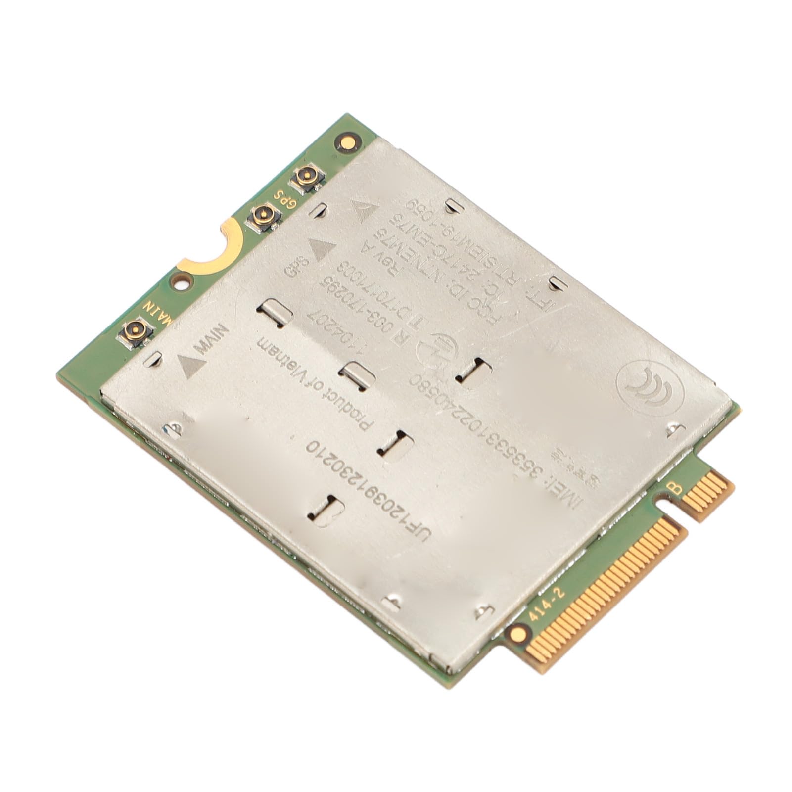 ASHATA Modem 4G EM7565 PCI Express M.2 Cat 12 Scheda di Rete 4G LTE Modulo Laptop NGFF Ad Alta velocità da 600 Mbps, Modulo Cellulare Global LTE Advanced Pro con 24 Bande GNSS
