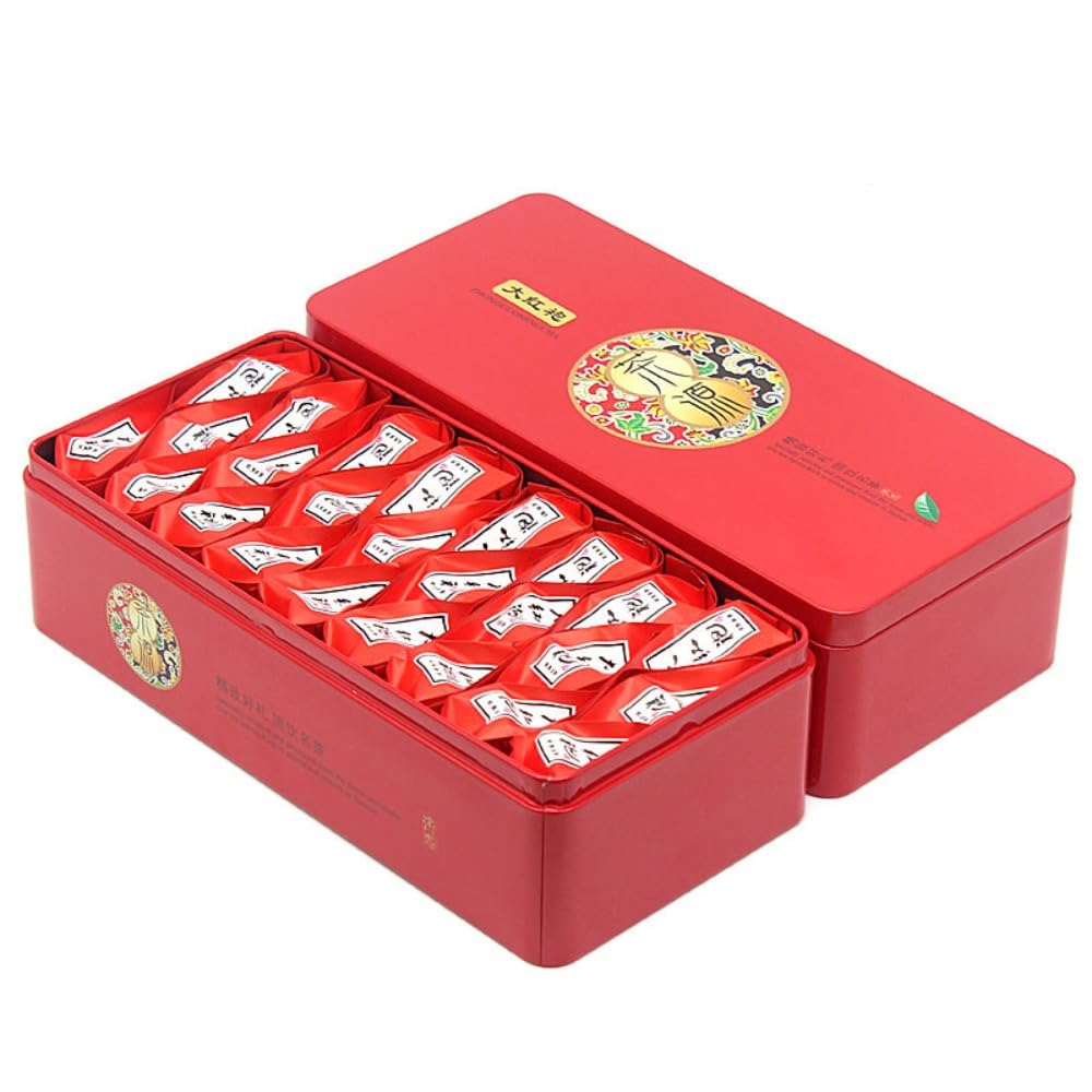 Da Hong Pao - Starkes Aroma Große Rote Robe125g (Schachtel Mit 25 Beuteln) * 2 - Reichhaltiges Tee-Aroma Oolong-Tee