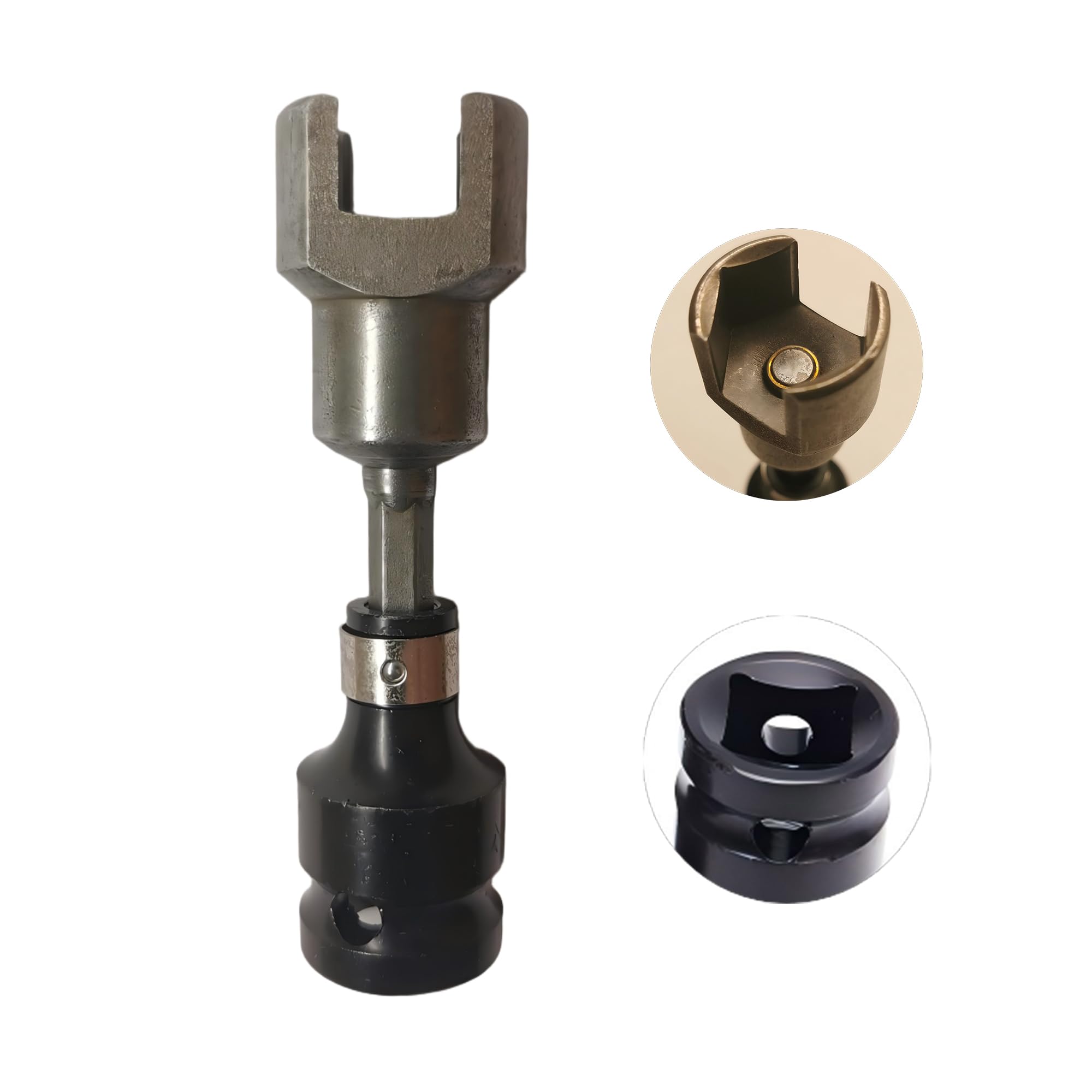 3/4" (19mm) Strut Channel Type Unistrust Socket With Both 1/2" and 1/4" Drive for 1-5/8" Wide Strut Channels-Heat Treated Alloy Steel Forging