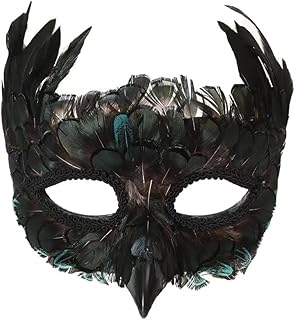 tmroeet Costume Masks Feather Animal Mask Masquerade Bird Mask Halloween Mardi Gras Cosplay Party Masque