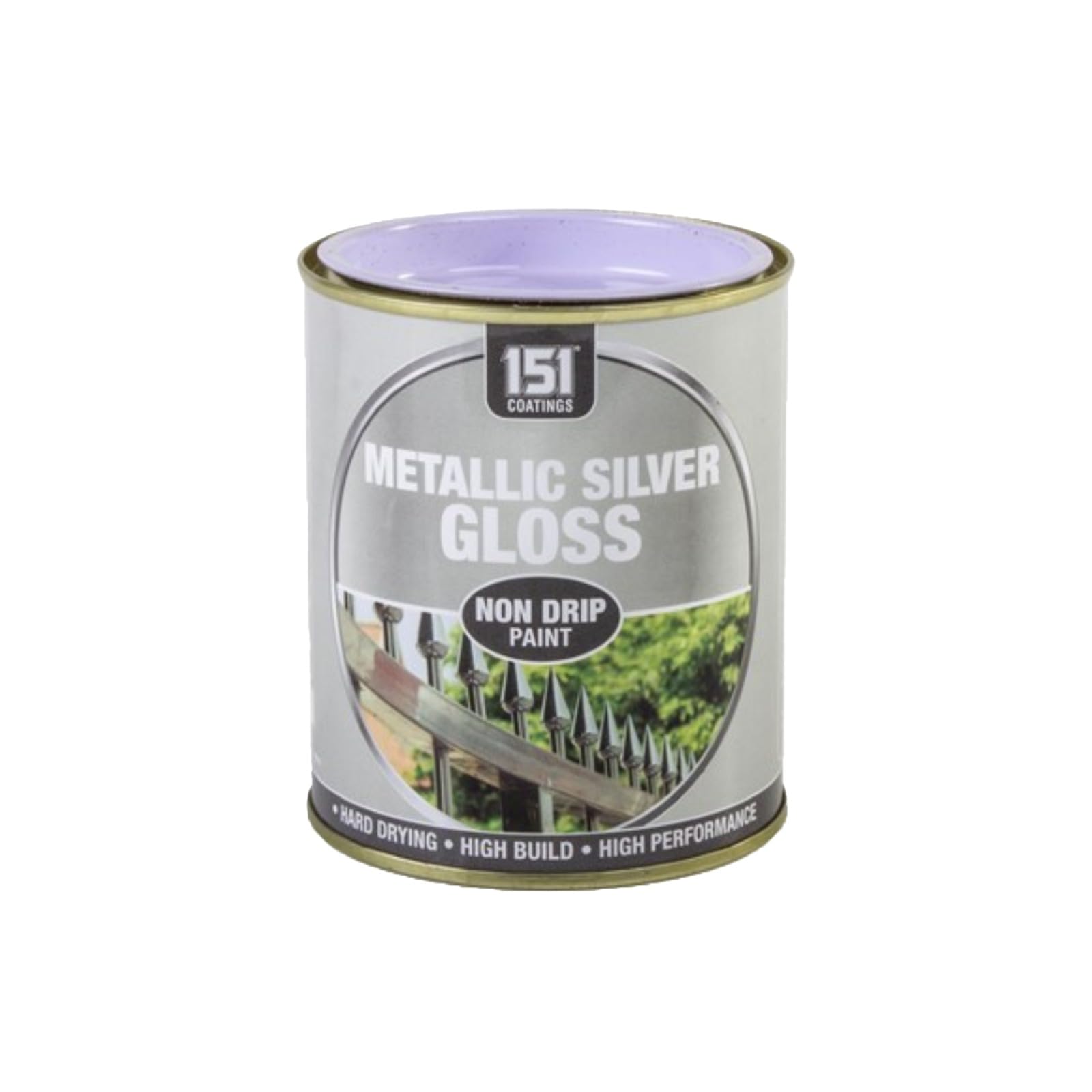 SDMAX Metallic Silver Non-Drip Paint, Durable And Gloss Finish, Hard Drying, Long Lasting Performance, Non-Cracking, Ideal Use For Interior And Exterior Use, 300ml Tin (1pcs)