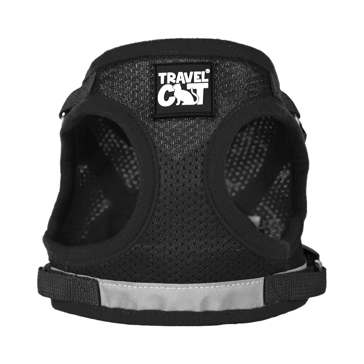 Travel Cat: The True Adventurer - Juego de arnés y correa reflectante para gatos y gatitos para caminar, ligero, transpirable, ajuste cómodo, correa fuerte con clip resistente a presión