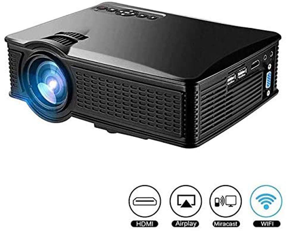 Ovegna S60 1500 Lumen Mini LED Projector 1000: 1, 800 x 480