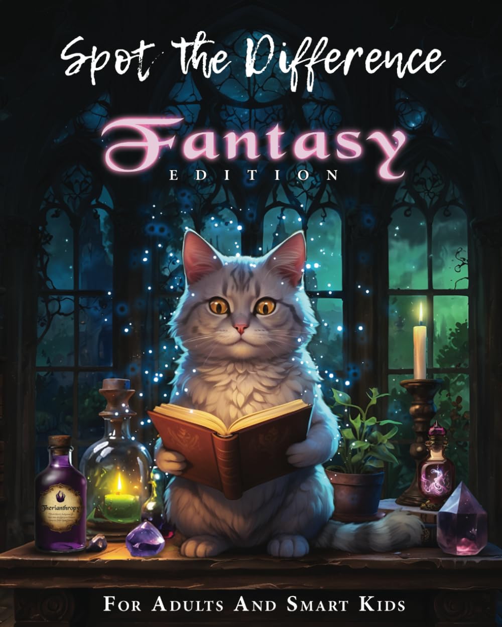 Spot the Difference, Fantasy Edition: Picture Puzzle Book for Adults and Smart Kids