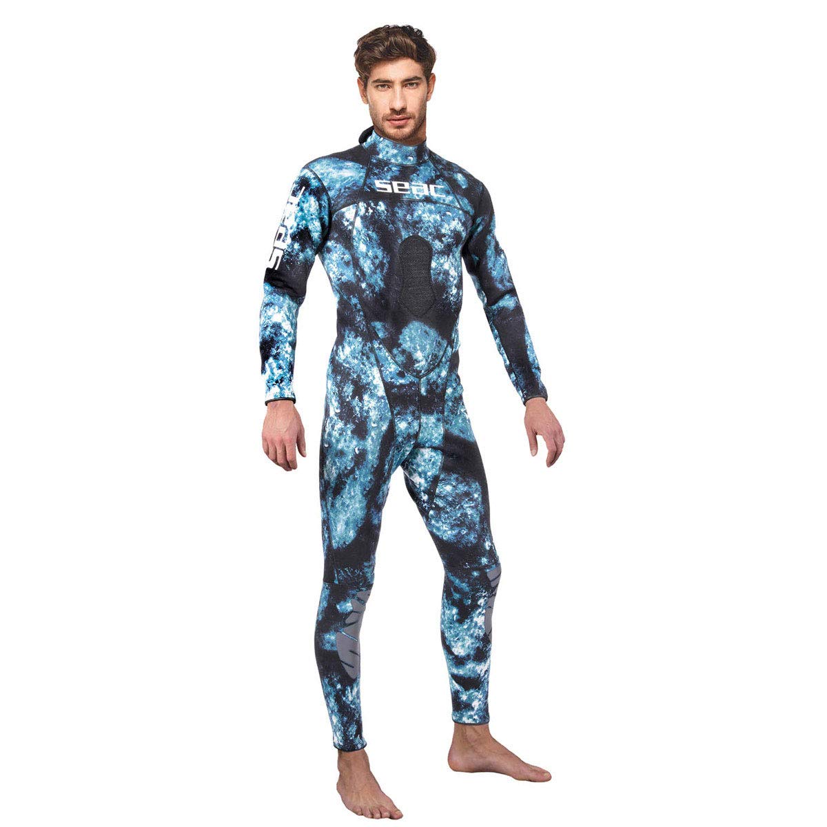 Seac Camo Traje Húmedo para Apnea y Pesca Submarina, Unisex Adulto, Azul, L