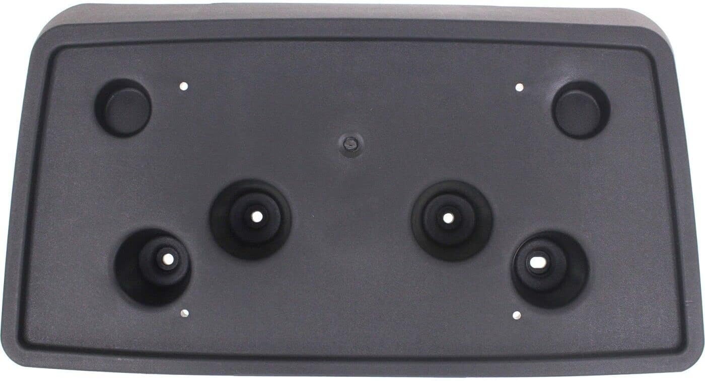 GMC Front License Plate Bracket Tag Holder Black Textured Plastic for 2007-2013 Sierra and 2009-2013 Sierra Hybrid Except 2011-2013 2500 3500 Series and Denali 15781555 GM1068136