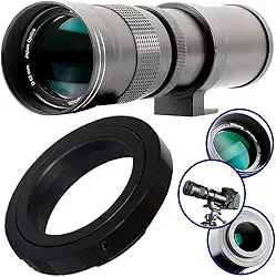 Ultimaxx Kit de lentes teleobjetivas Super HD 420-800 mm f/8.3-16 para Nikon D7500, D500, D600, D610, D700, D750, D800, D810, D850, D3100, D3200, D33300, D34 00, D5 100, D5200, D5300, D5500