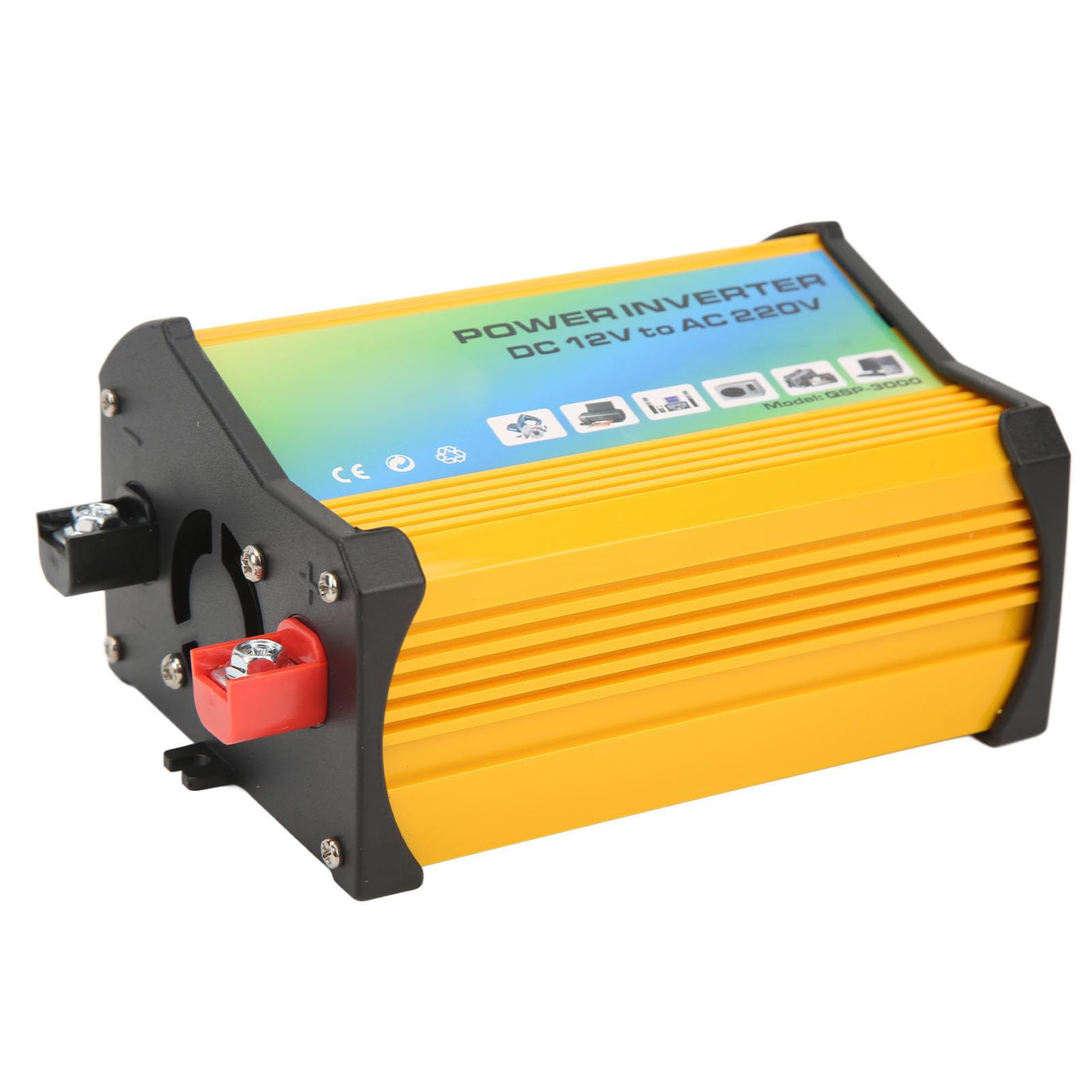 Convertitore di Potenza da 300 W con Pannello Solare Monocristallino da 18 W 18 V e Kit Regolatore di Carica Solare da 30 A 12 V 24 V di Energia Solare Portatile per (da 12 V a 220 V)