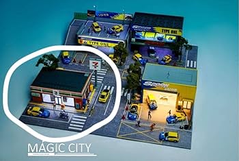 Amazon | 1/64 magic city ジオラマ セブンイレブン コンビニ ミニカー