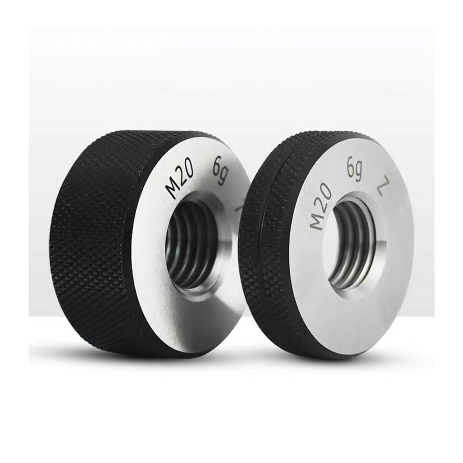 M11-M40 X 1,5 mm 6G metryczny miernik pierścieniowy z drobnym gwintem, 1 zestaw zawiera GO i NO GO, precyzyjne narzędzie pomiarowe(M40*1.5-6g)