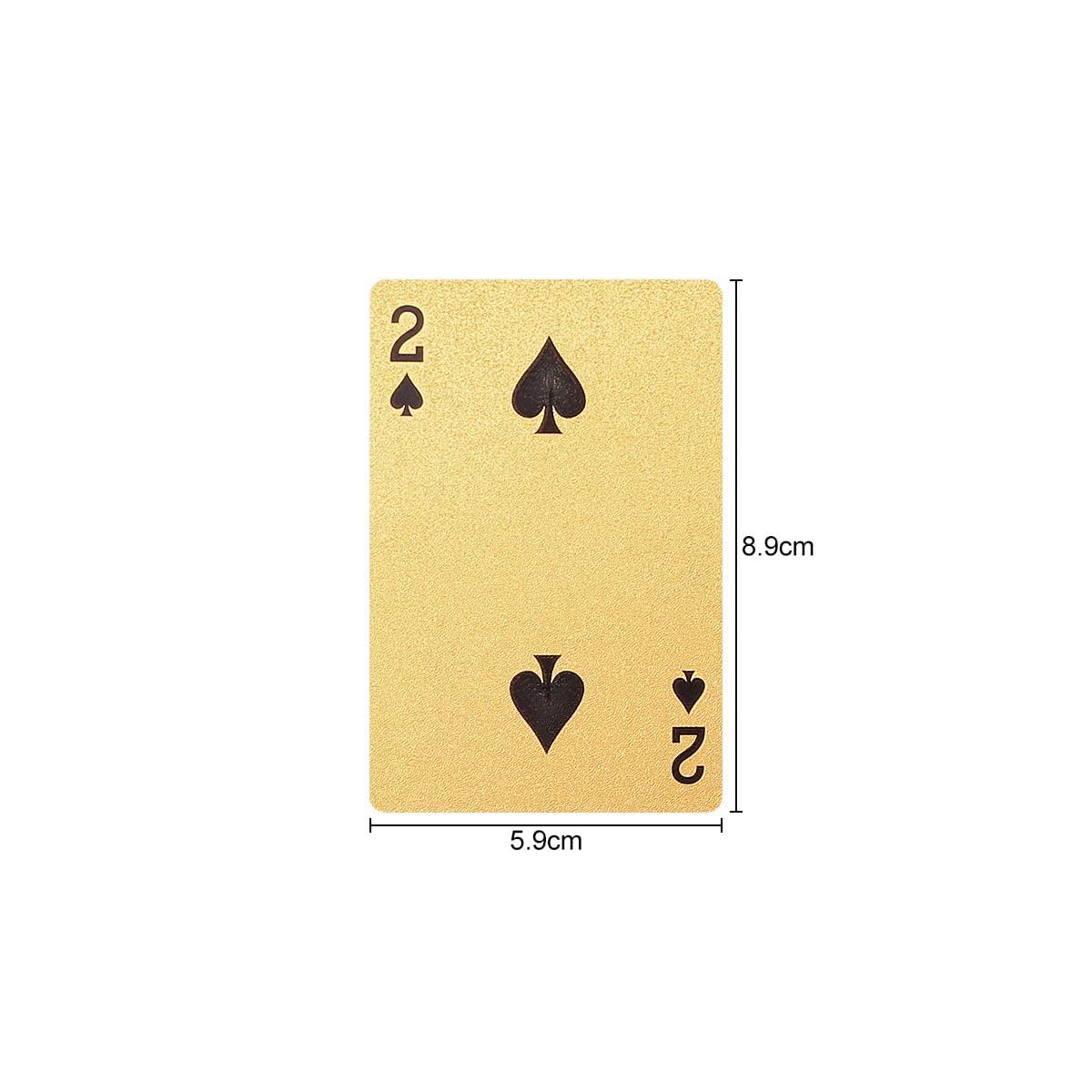 Lotsdonxia Waterproof Novelty Gold-Glinting Poker Cards - A Set of Premium Gold Playing Cards for Games Tricks, and Party Accessories - Image 2