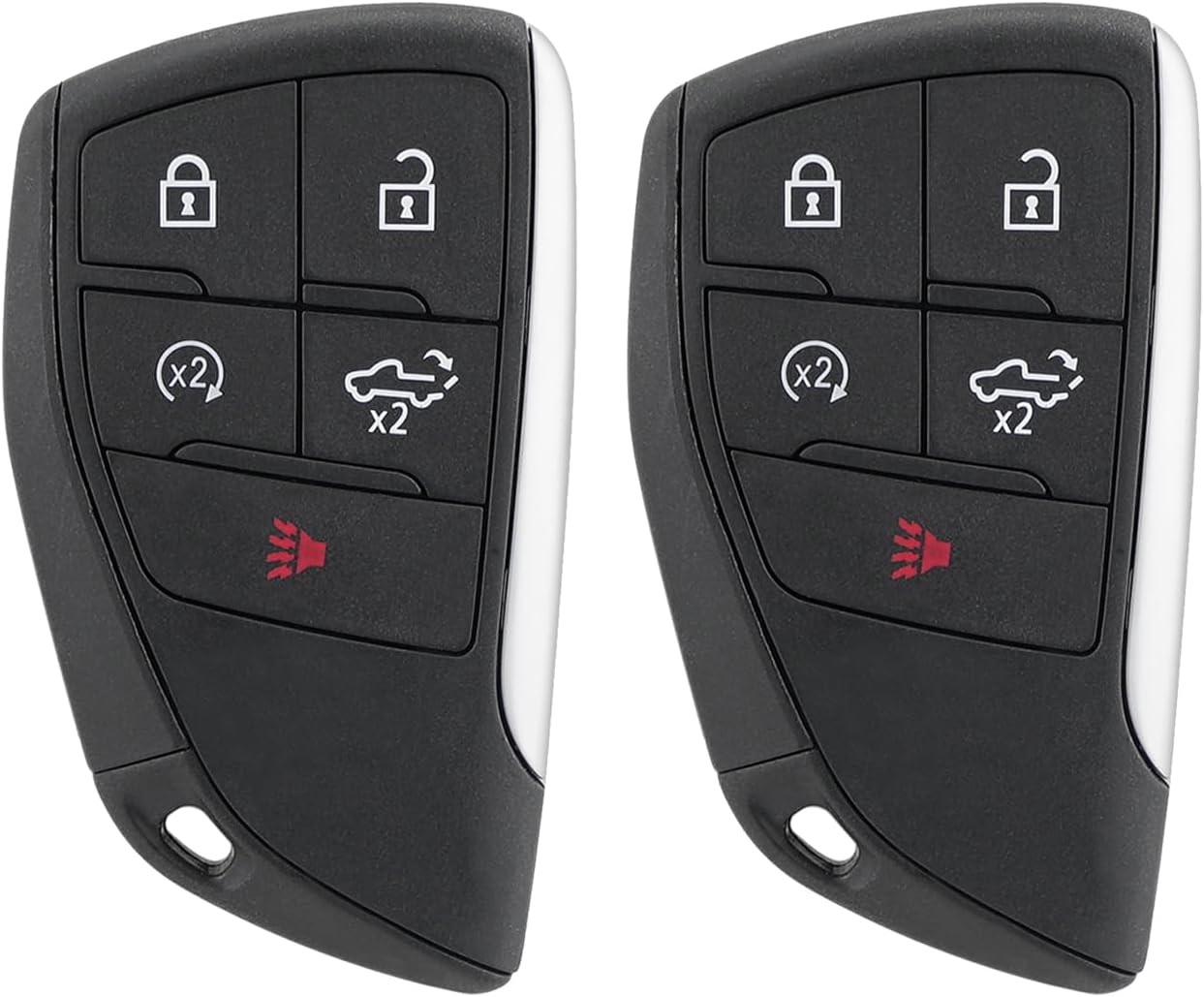 Smart Car Key Fob Replacement for GMC Sierra 1500 2500 3500 Chevy Silverado Truck 2022 2023 2024 2025 Keyless Entry Remote Control 433Mhz YG0G21TB2 13548440 13548437 2PCS