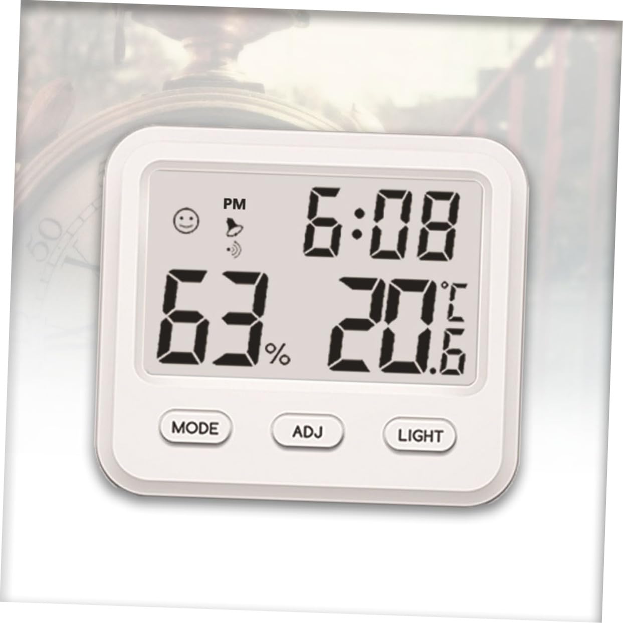 Happyyami Raumthermometer Innen 2st Indoor-hygrometer Heimhygrometer Elektronisch Weiß Thermometer Hygrometer