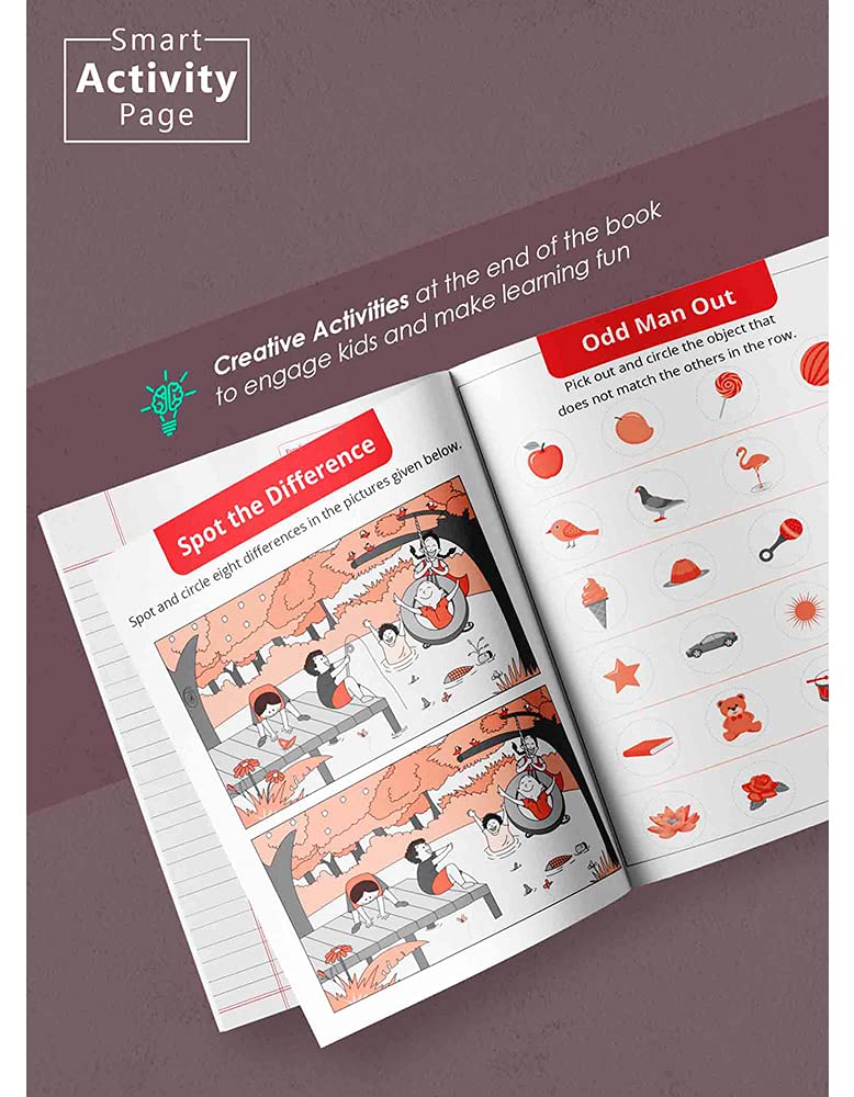 TARGET PUBLICATIONS Taccuino piccolo a due righe, 76 pagine, 15,5 x 19 cm, copertina rigida con etichetta, quaderni a righe a due righe per bambini, quaderni a doppia linea per scrivere | Confezione