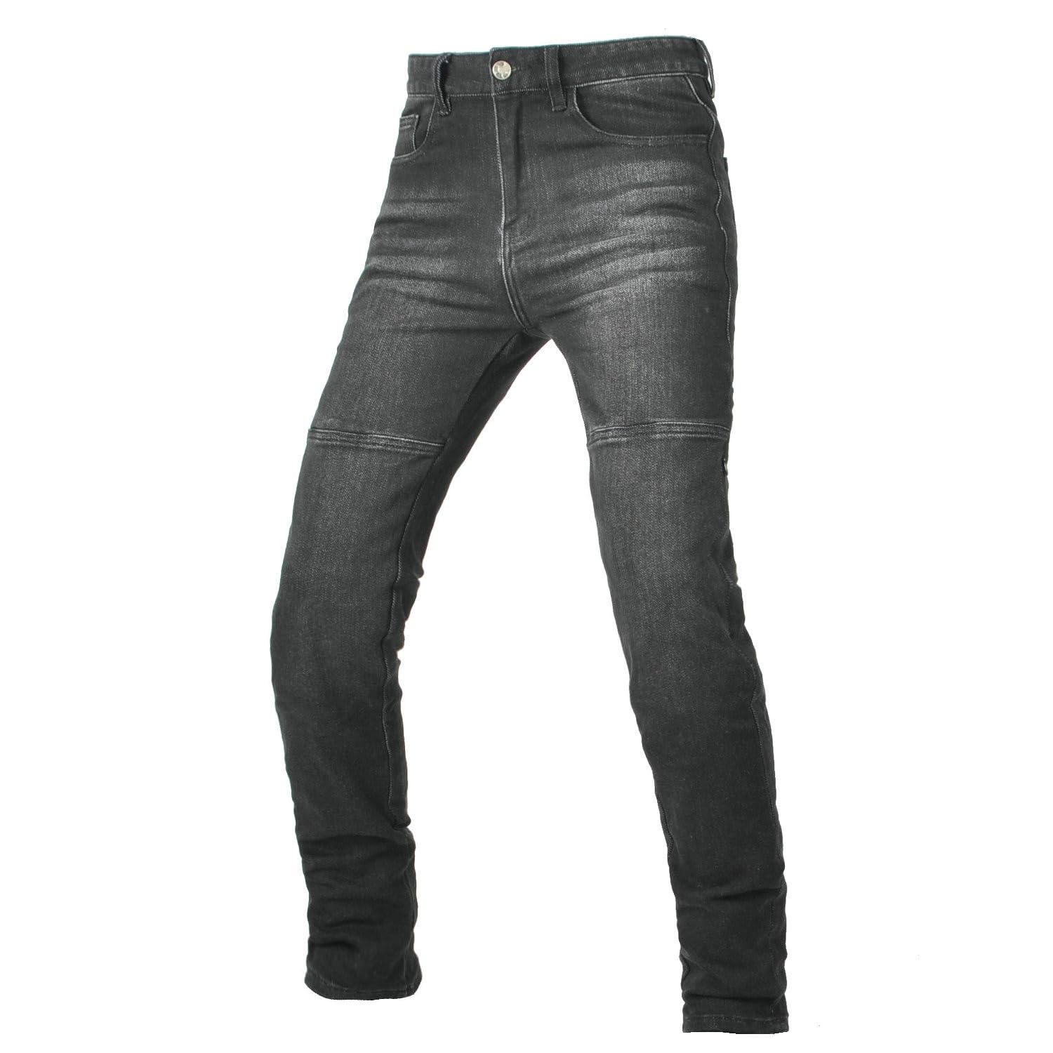 Jeans Da Motociclista Foderati In Aramide Con Protezioni for Ginocchia E Fianchi for Uomo E Donna, Abbigliamento Da Motocross E Cross