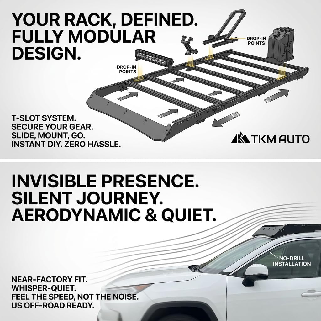 Roof Rack for 4RUNNER 2003-2009 - High-Strength Aluminum, Easy Install with Factory Mounts