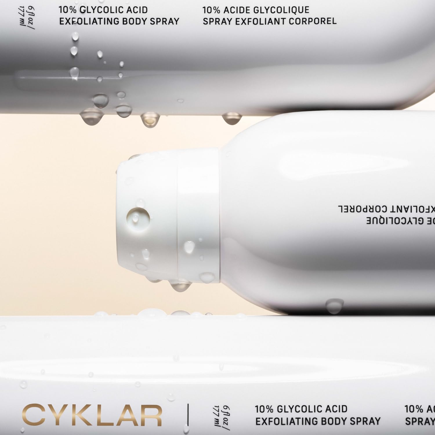 Cyklar 10% Glycolic Acid Exfoliating Body Spray with Peptides